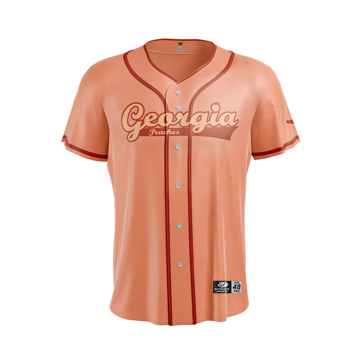 Gwinnett Stripers OT Sports Replica Georgia Peaches Jersey