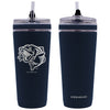 Gwinnett Stripers Solid Navy Engraved 26 Oz Flex Bottle