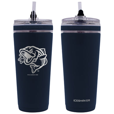 Gwinnett Stripers Solid Navy Engraved 26 Oz Flex Bottle