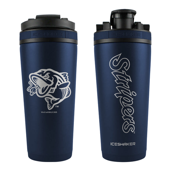 Gwinnett Stripers Wincraft 26 OZ Navy Engraved Shaker Bottle
