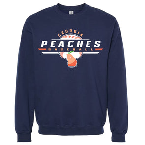 Gwinnett Stripers Bimm Ridder Peaches Crewneck Sweatshirt