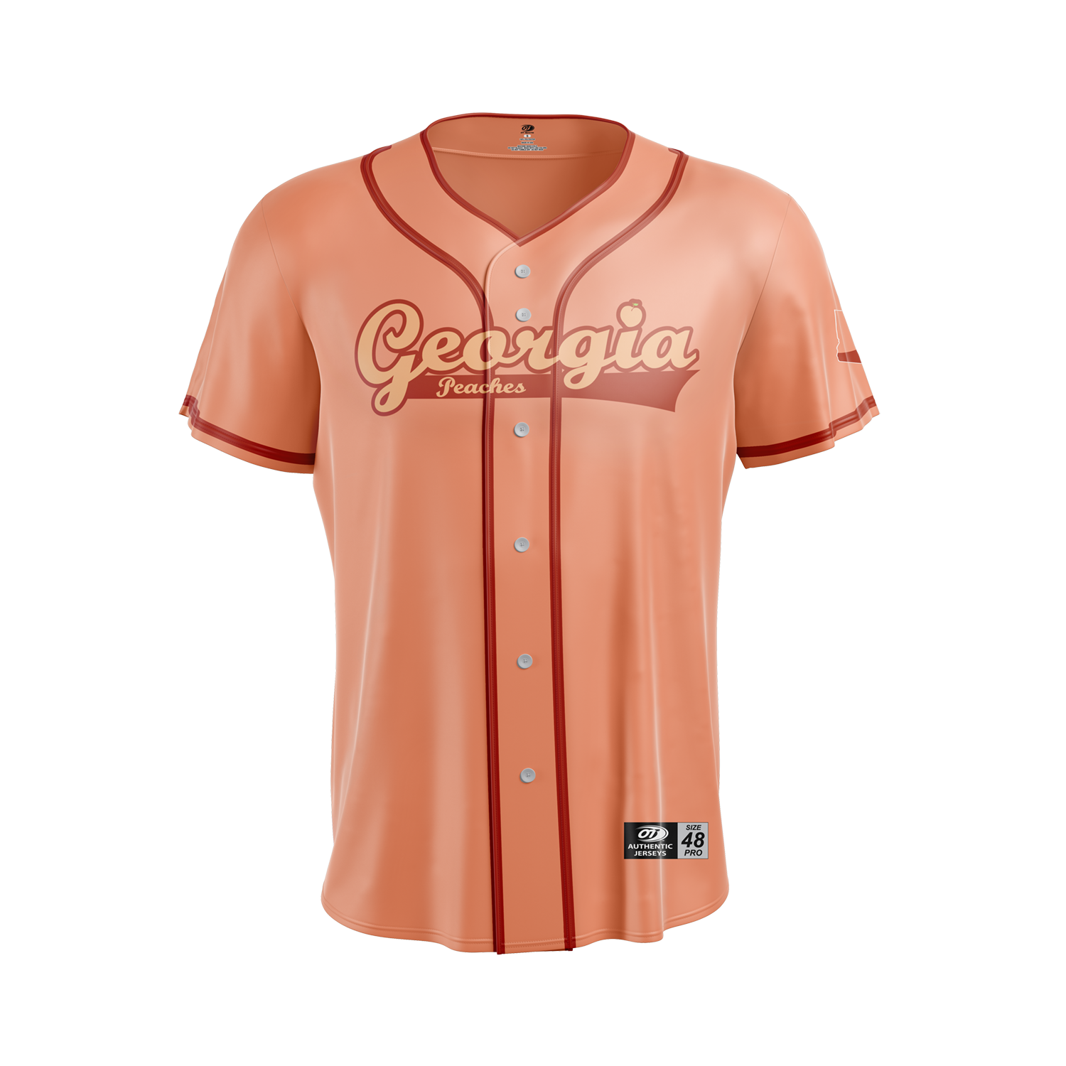 Gwinnett Stripers OT Sports Replica Georgia Peaches Jersey Gwinnett Stripers OT Sports Replica Georgia Peaches Jersey