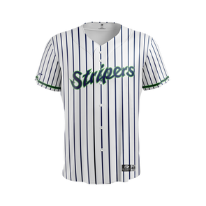 Gwinnett Stripers OT Sports Replica Home Pinstripe Jersey- White