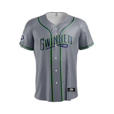 Gwinnett Stripers OT Sports Replica Road  Jersey- Grey
