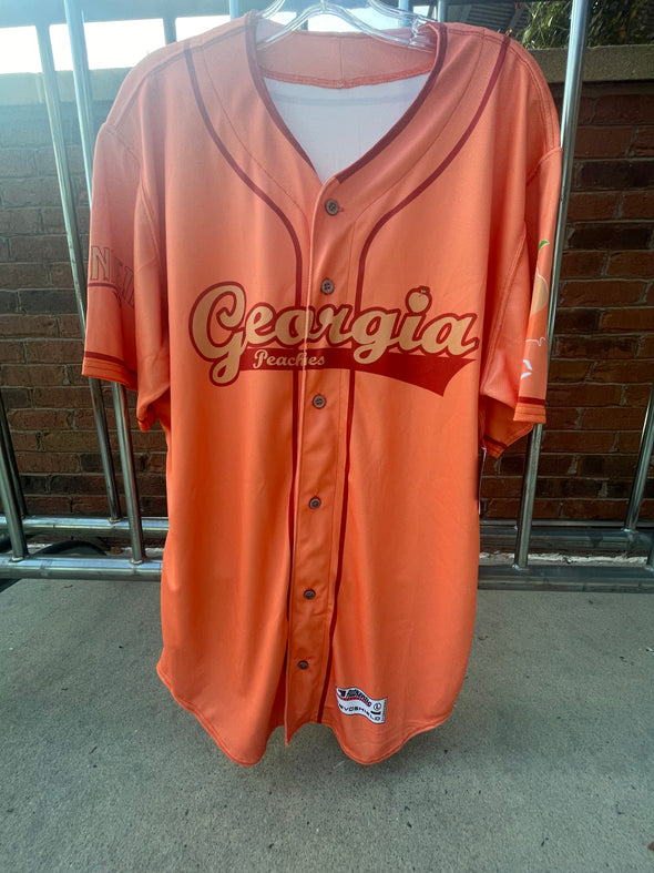 Gwinnett Stripers Georgia Peaches EVOSHIELD Sports Replica Retro Jersey- Peach