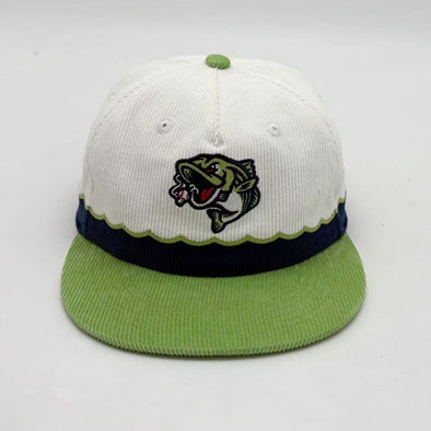 Cap with a fish logo on a white background
