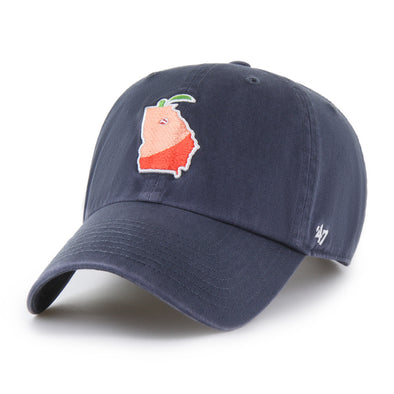 Gwinnett Stripers '47 Navy Georgia Peaches Clean Up Cap