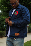 Gwinnett Stripers Official League Navy Skater Jacket