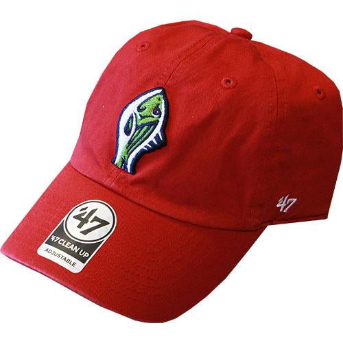 Gwinnett Stripers '47 Brand Retro Fish CleanUp Cap- Red