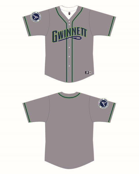 Gwinnett Stripers OT Sports Replica Alternate Green Jersey L (44) / Yes +