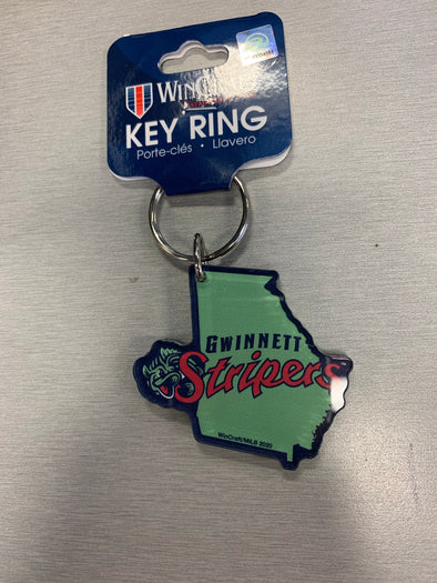 Gwinnett Stripers Wincraft State Keychain- Green